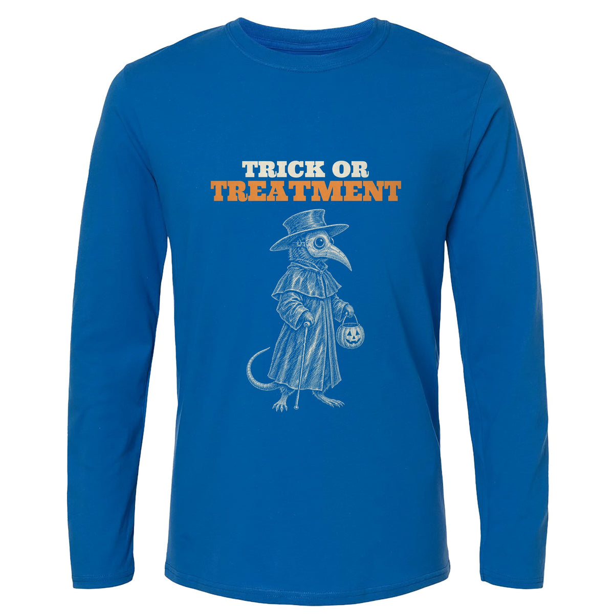 Trick Or Treatment Plague Rat Long Sleeve T-Shirt
