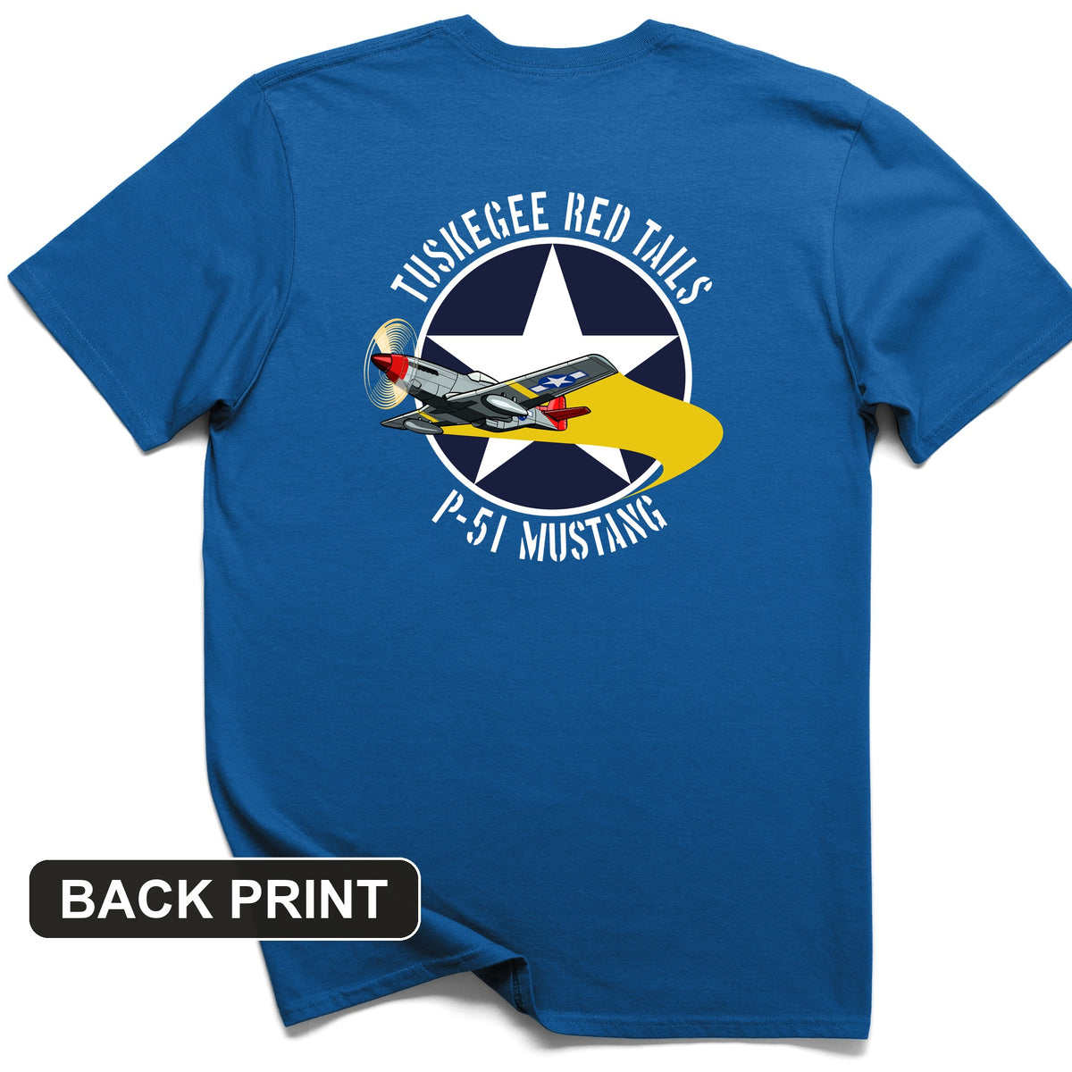 Tuskegee Red Tails Back Print T-Shirt