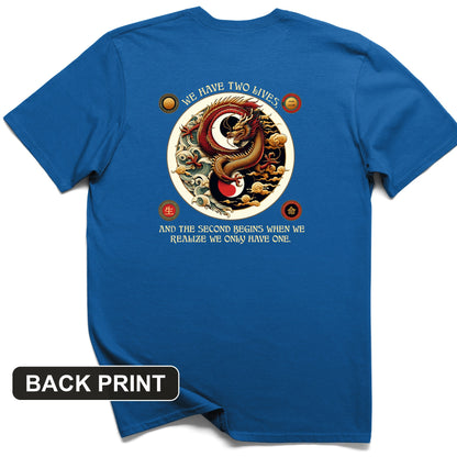 Two Lives Back Print T-Shirt