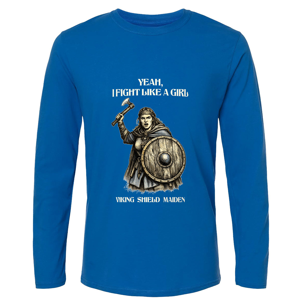 Viking Shield Maiden Long Sleeve T-Shirt
