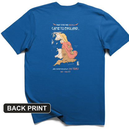 Vikings In England Back Print T-Shirt