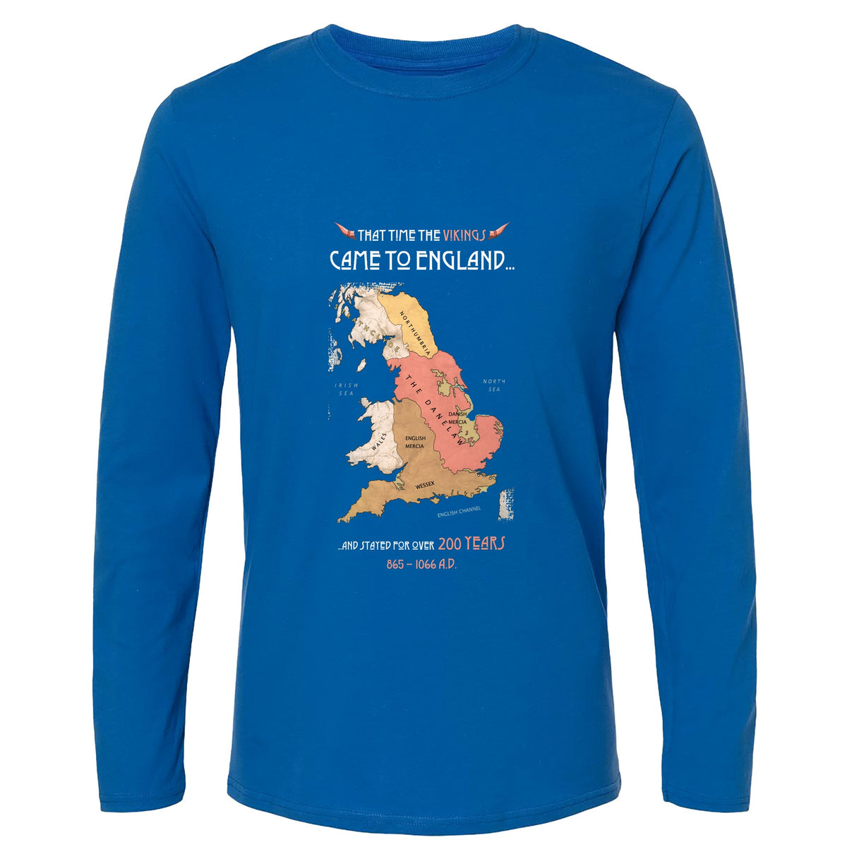 Vikings In England Long Sleeve T-Shirt