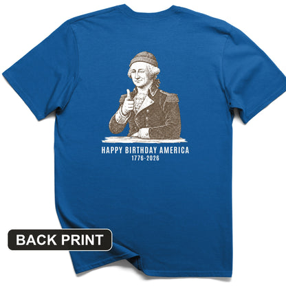 Washington Beanie Back Print T-Shirt