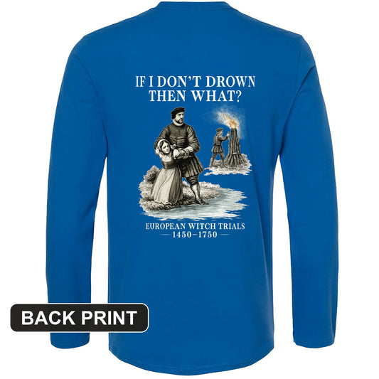 Witch Back Print Long Sleeve T-Shirt