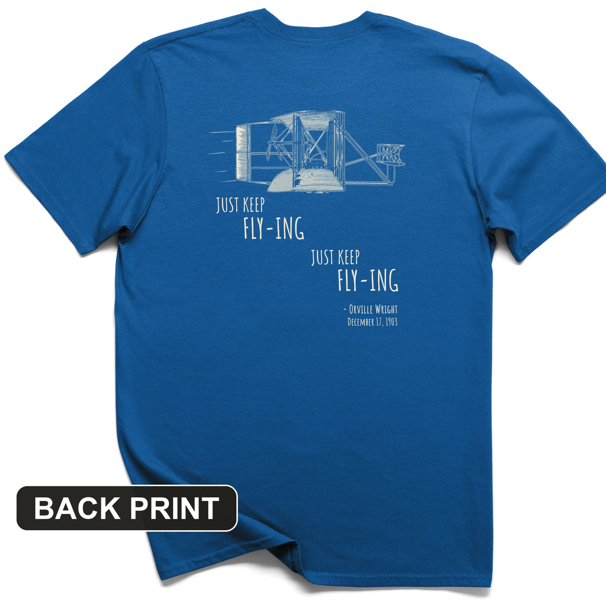 Wright Brothers Back Print T-Shirt