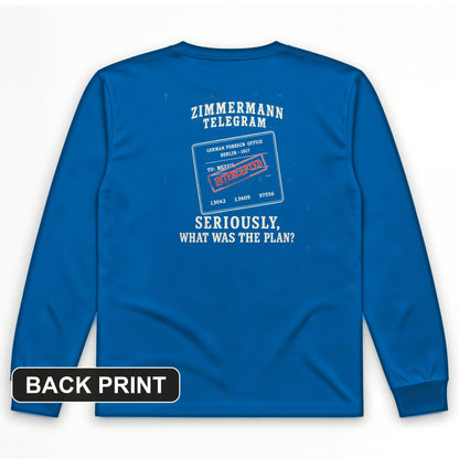 Zimmermann Telegram Back Print Long Sleeve T-Shirt