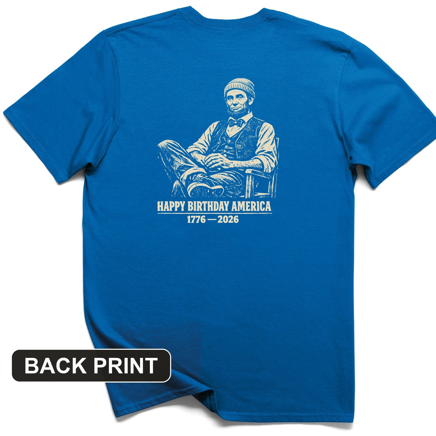 Abe Beanie Back Print T-Shirt