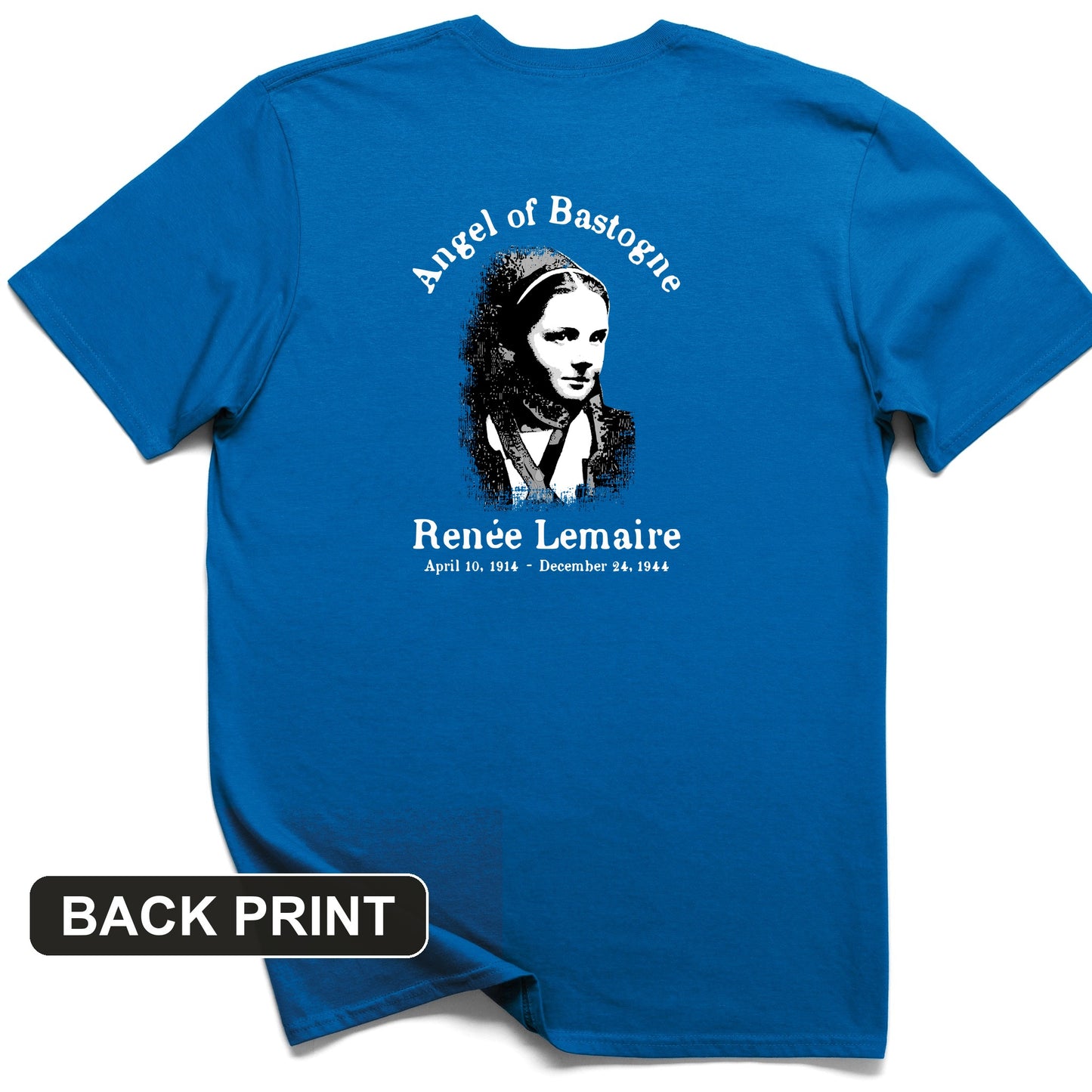 Angel of Bastogne Back Print T-Shirt