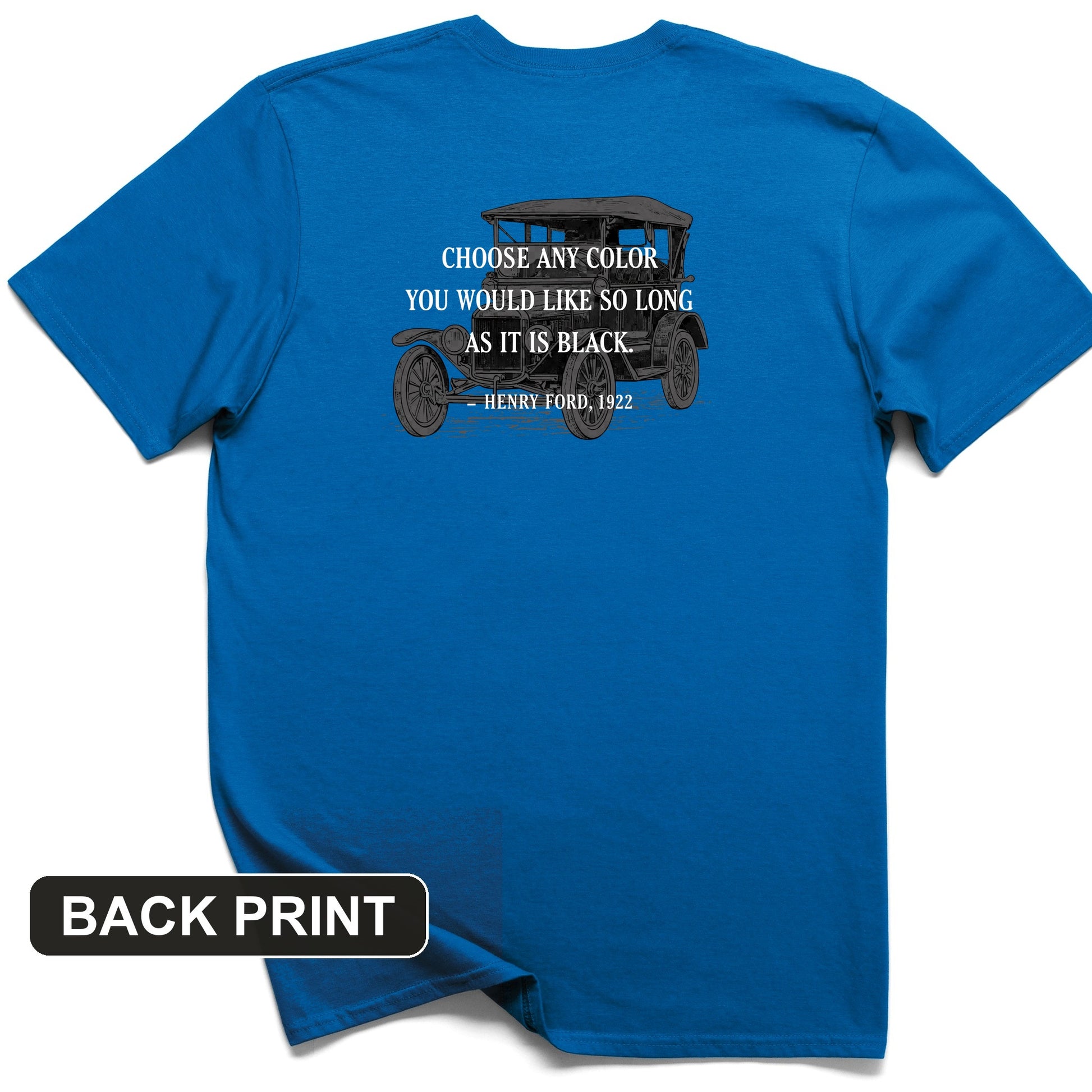 Any Color Back Print T-Shirt