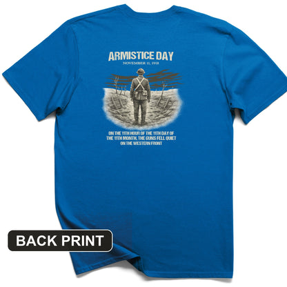 Armistice Day Back Print T-Shirt