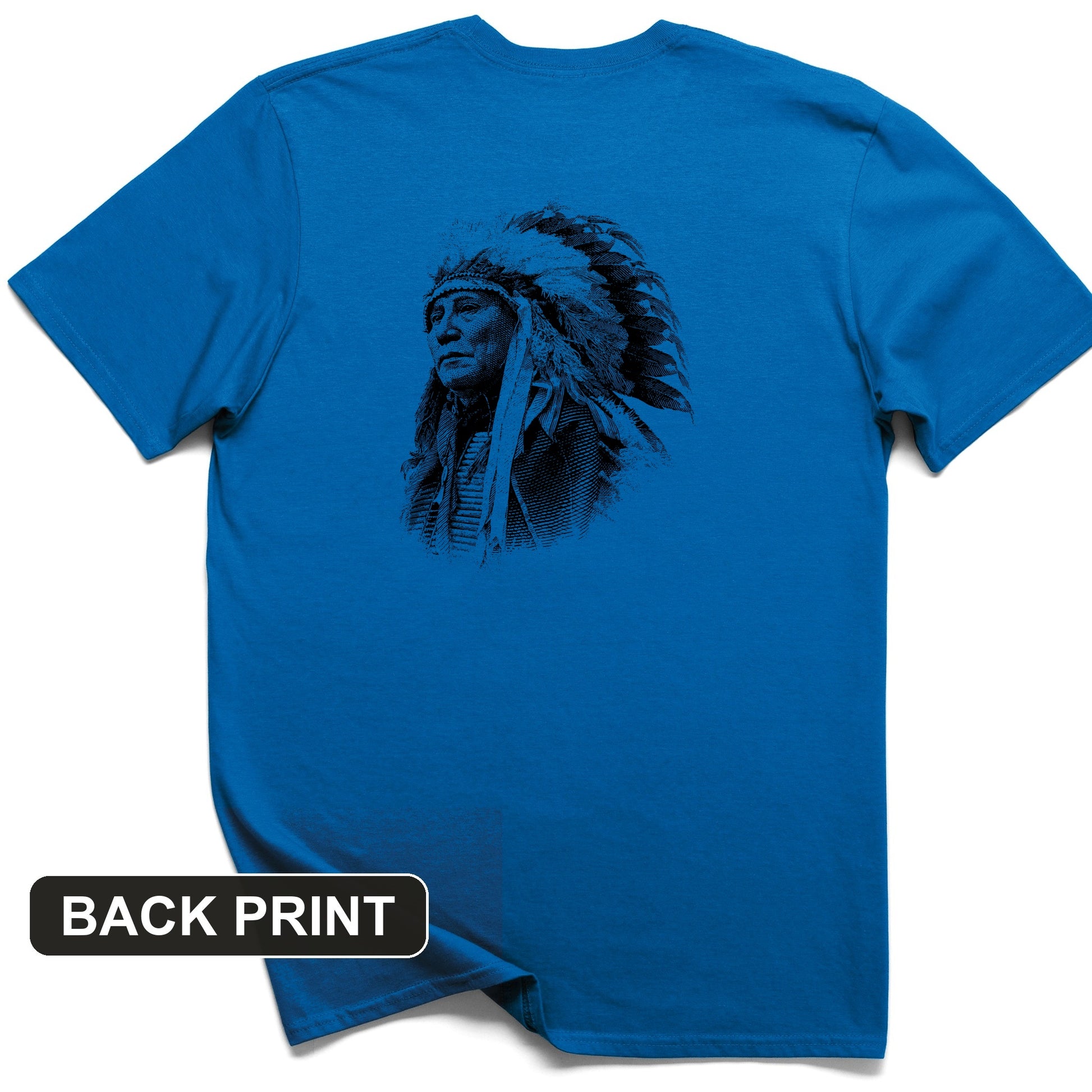 Chief Hollow Horn Bear Back Print T-Shirt