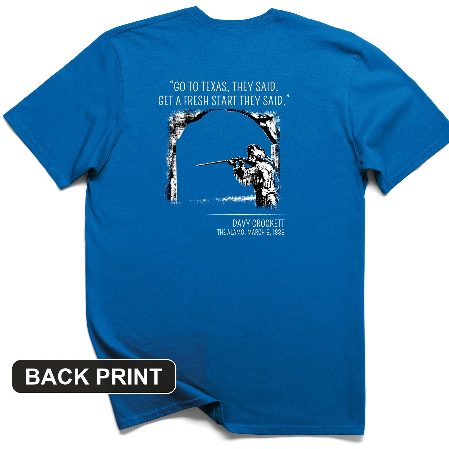 Davy Crockett Back Print T-Shirt
