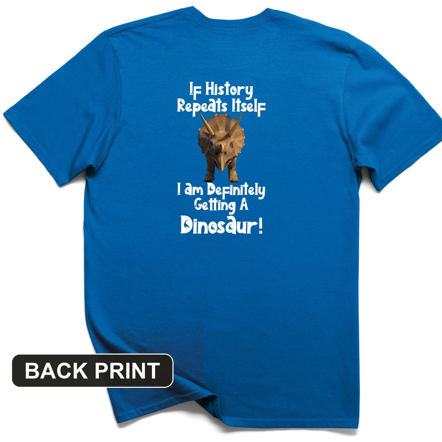 Dinosaur Back Print T-Shirt