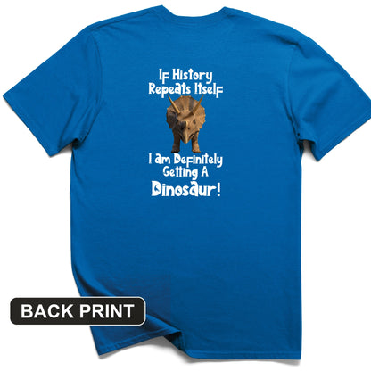 Dinosaur Back Print T-Shirt