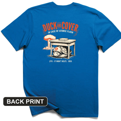 Duck And Cover Back Print T-Shirt