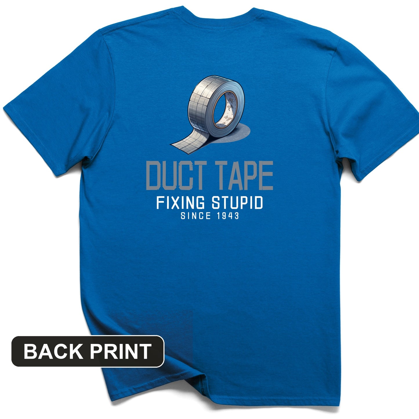 Duct Tape Back Print T-Shirt
