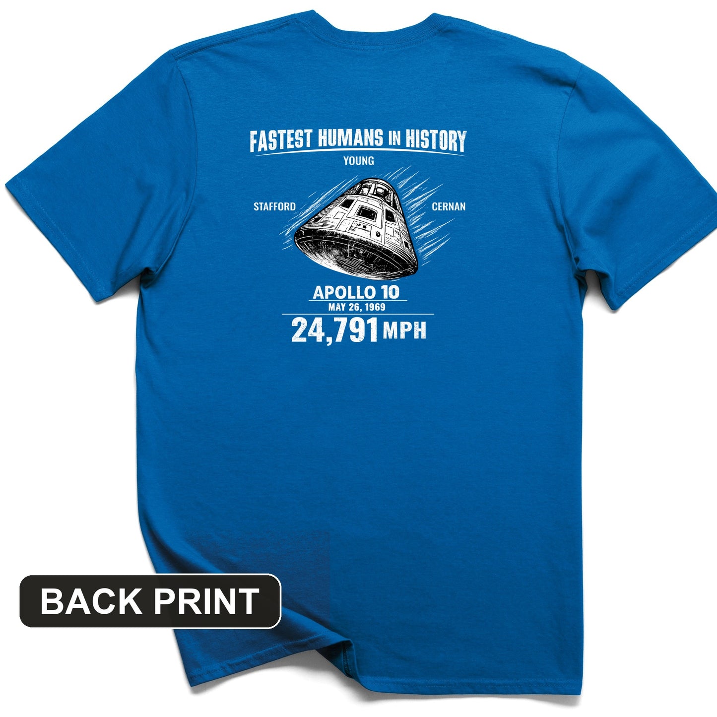 Fastest Humans Back Print T-Shirt