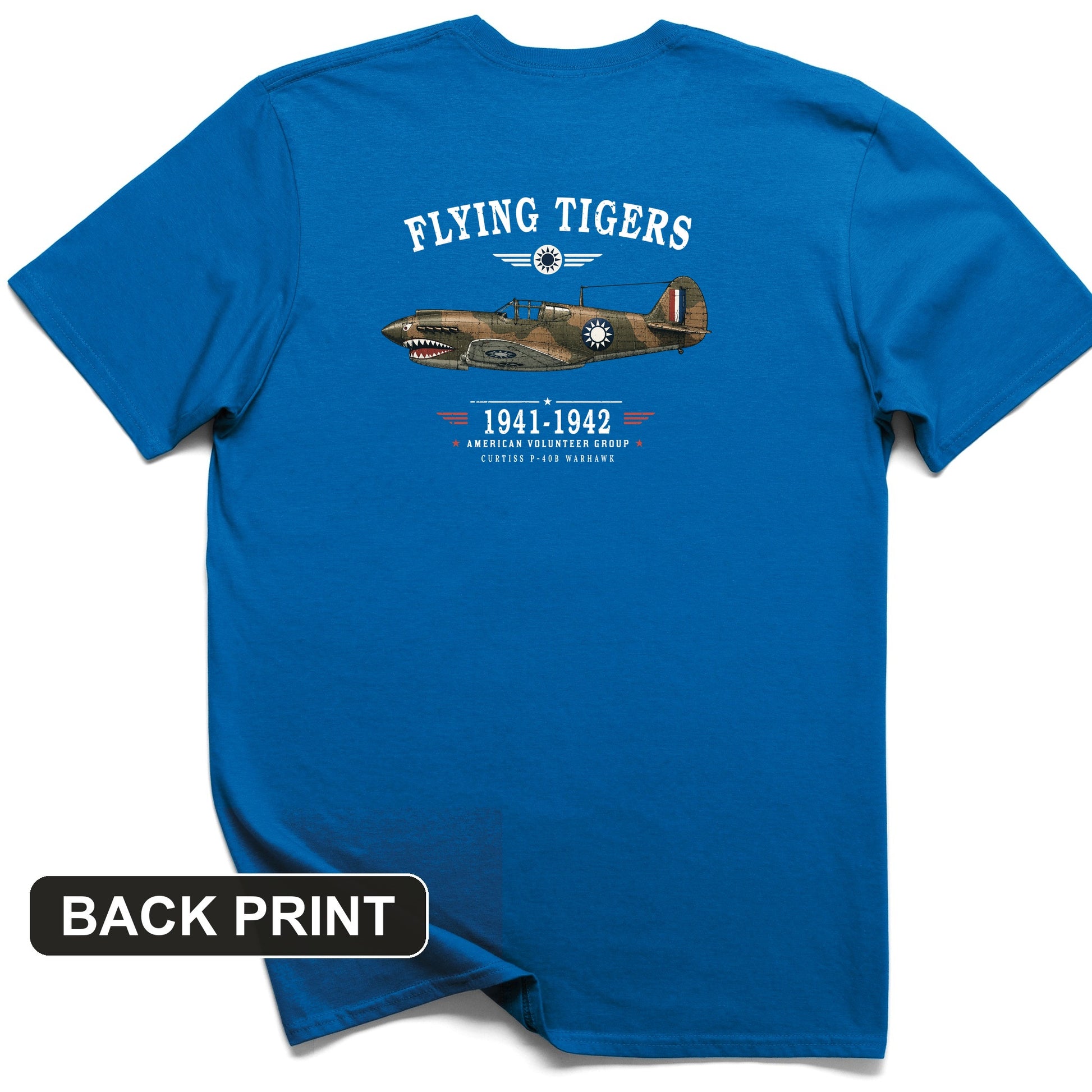 Flying Tigers Back Print T-Shirt