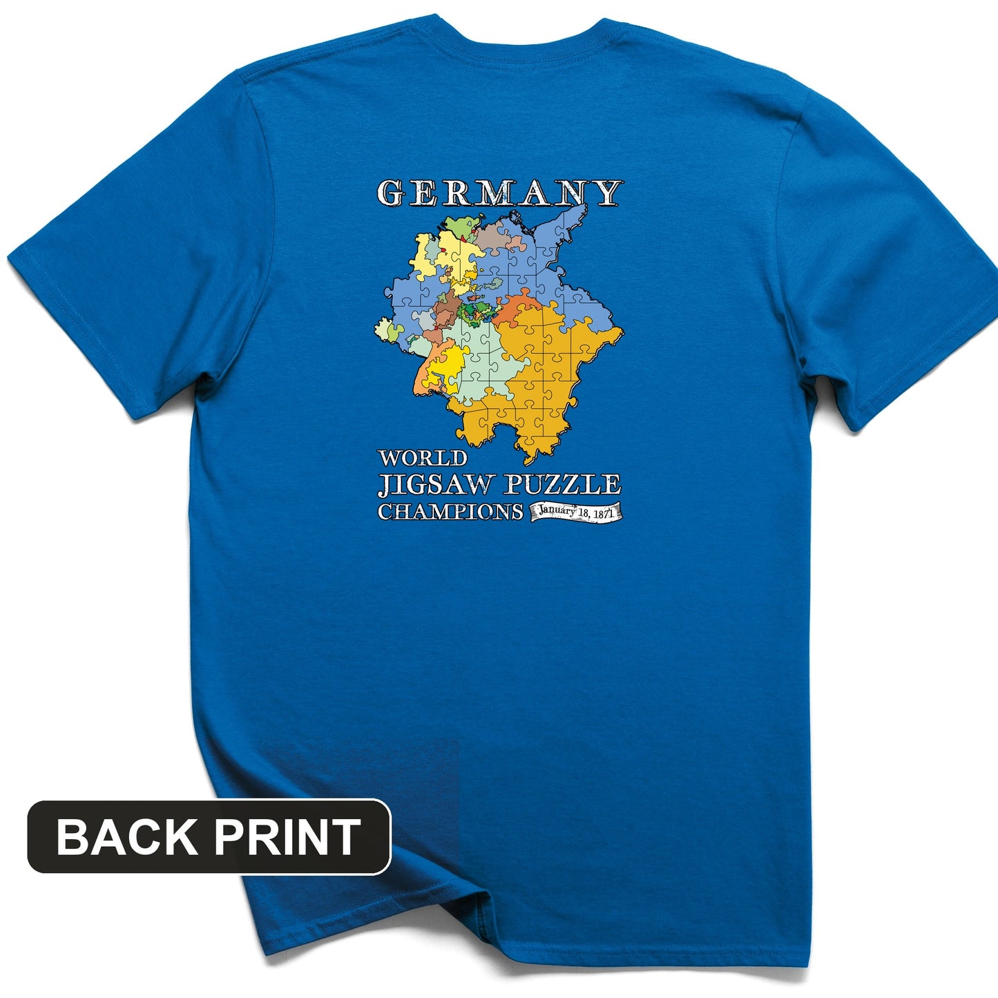 Germany Jigsaw Champion Back Print T-Shirt