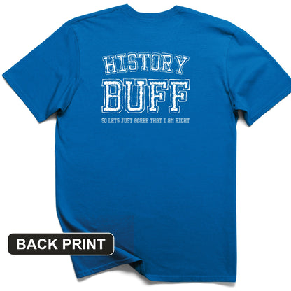 History Buff Back Print T-Shirt
