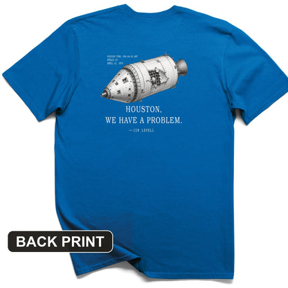 Houston We Have a Problem Back Print T-Shirt