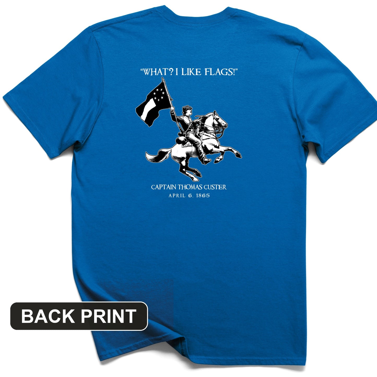 I Like Flags Back Print T-Shirt