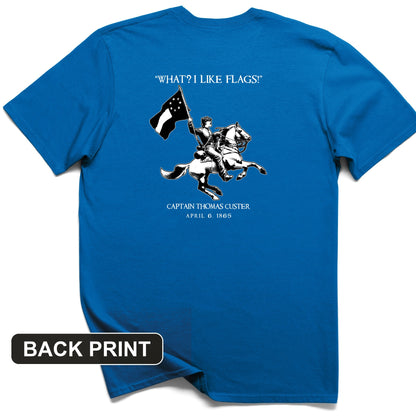 I Like Flags Back Print T-Shirt