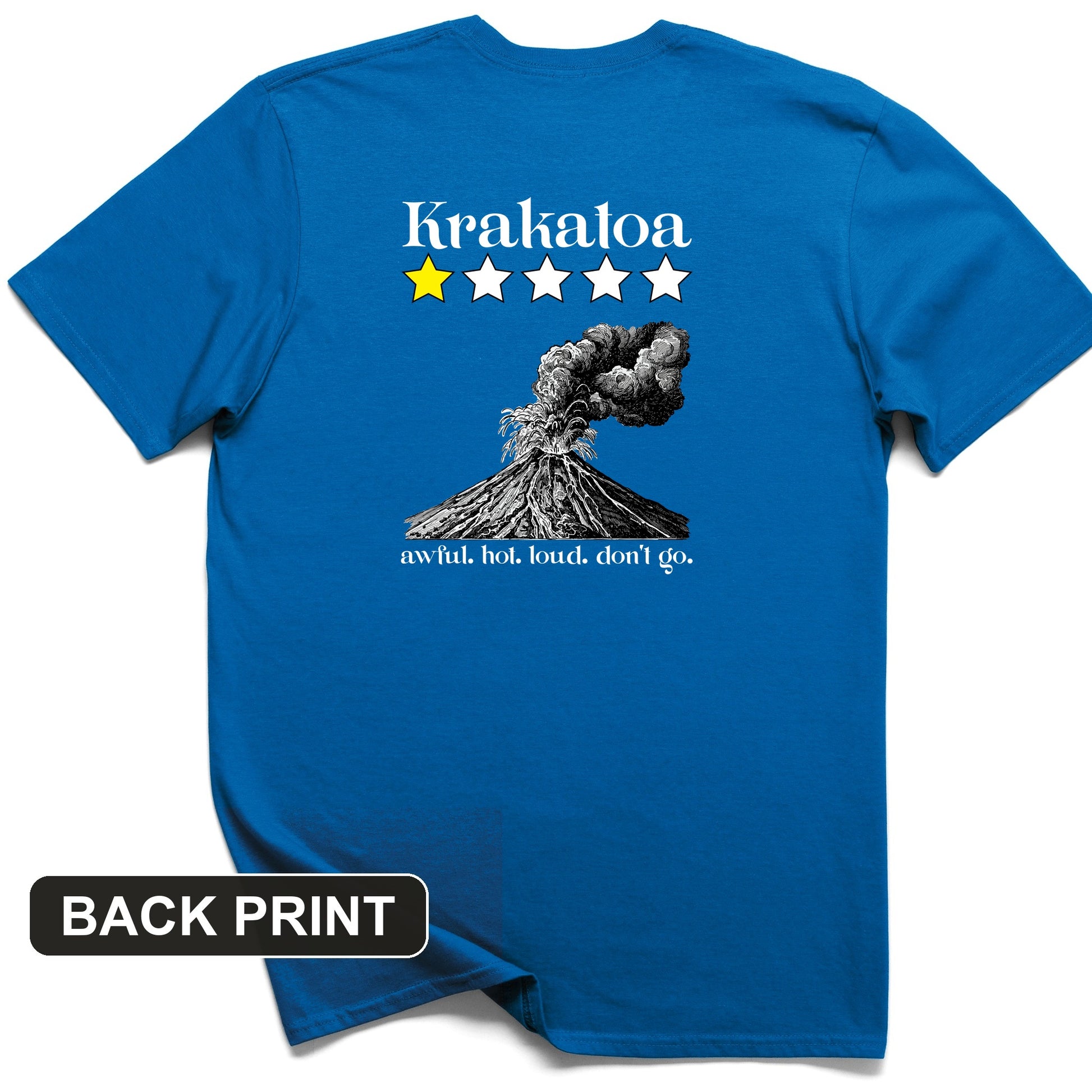 Krakatoa 1 Star Back Print T-Shirt