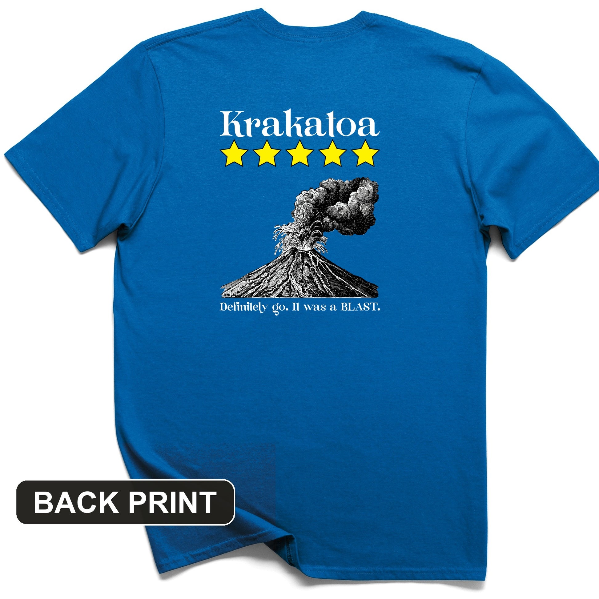 Krakatoa 5 Star Back Print T-Shirt