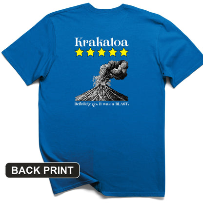 Krakatoa 5 Star Back Print T-Shirt
