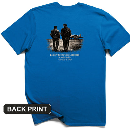 Lucky Coin Toss Back Print T-Shirt
