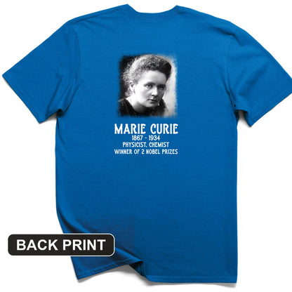 Marie Curie Back Print T-Shirt