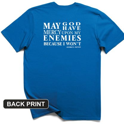May God Have Mercy Back Print T-Shirt