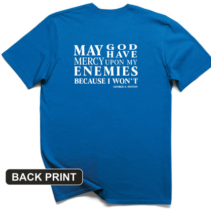 May God Have Mercy Back Print T-Shirt