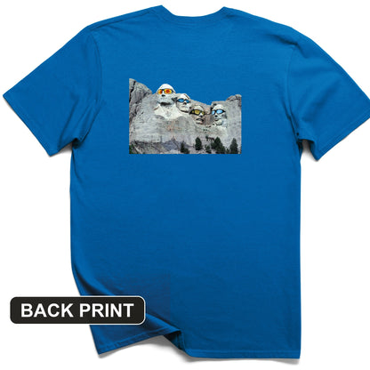 Mount Rushmore Shades Back Print T-Shirt