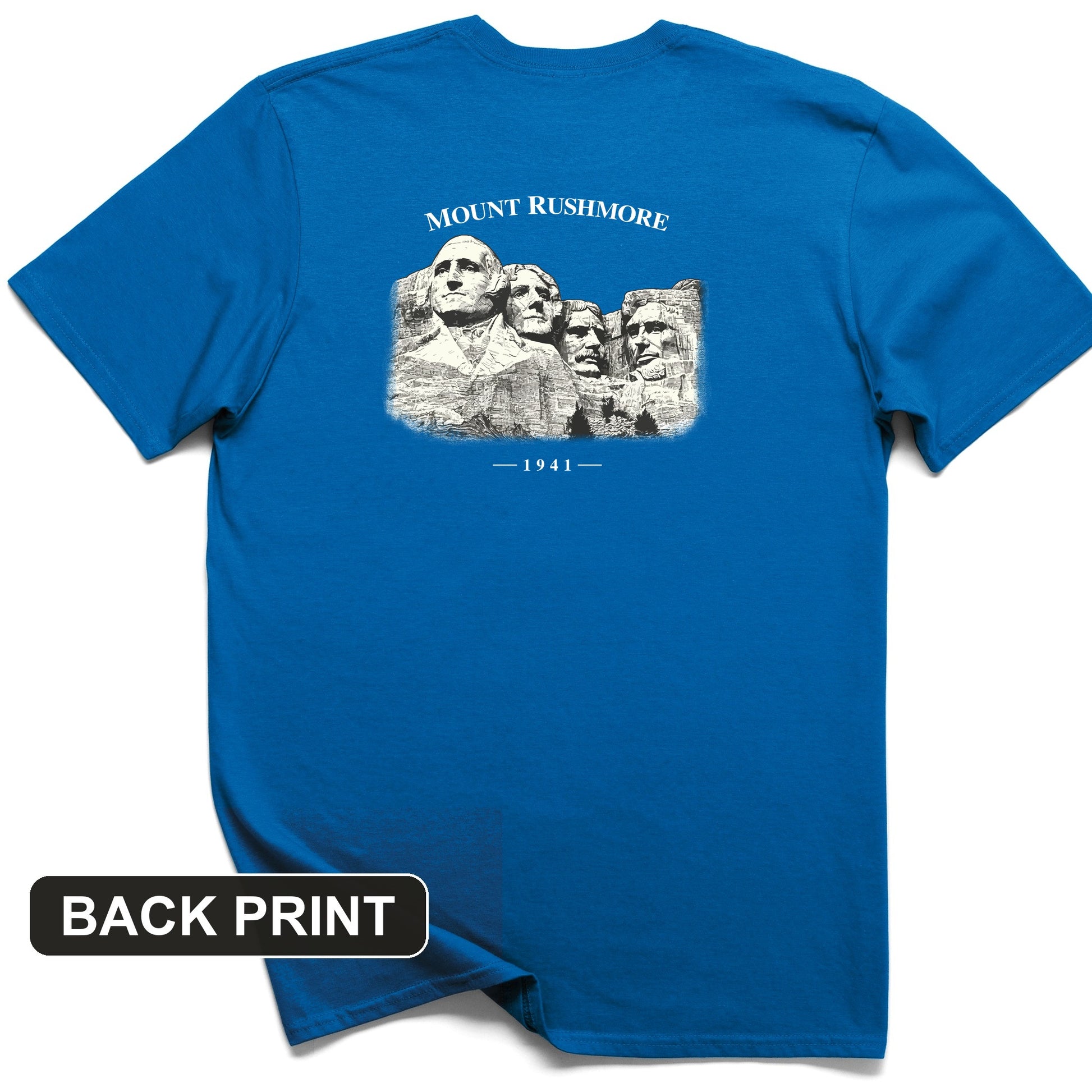 Mount Rushmore Back Print T-Shirt