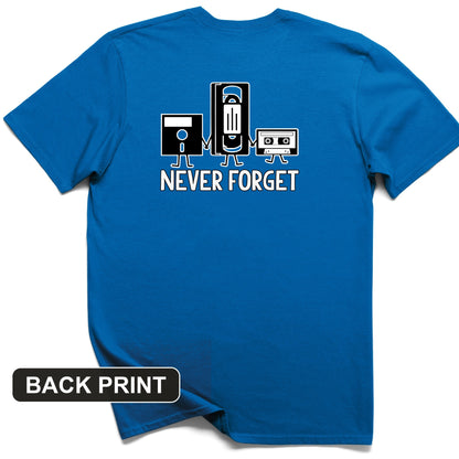 Never Forget Back Print T-Shirt