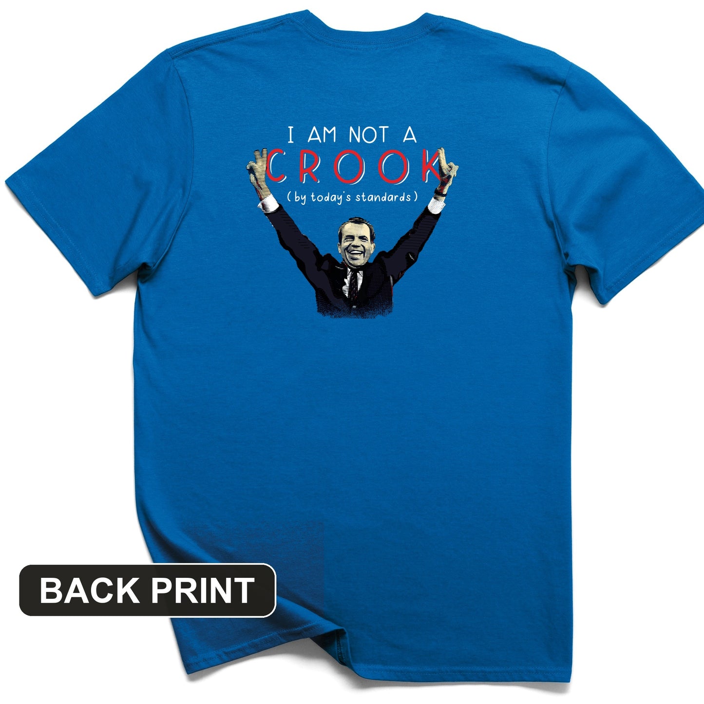 Not a Crook Back Print T-Shirt