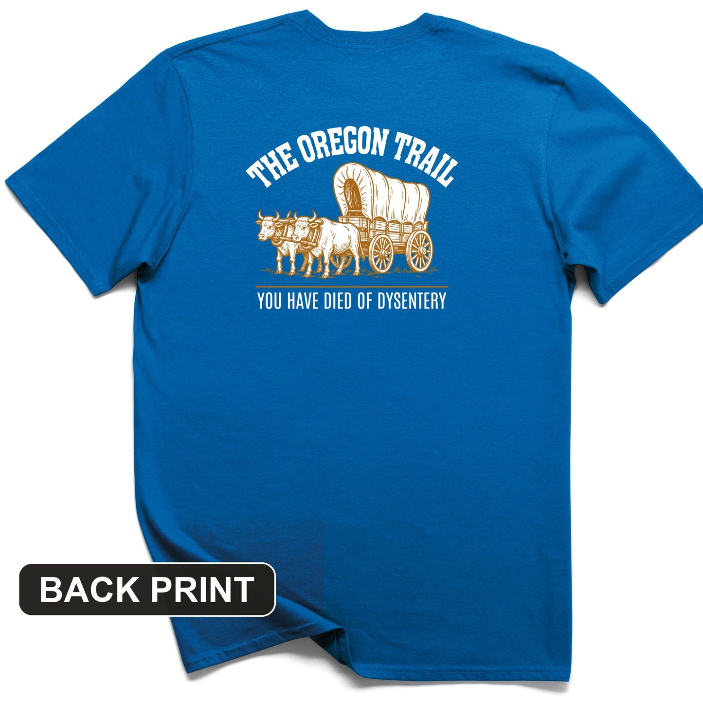 Oregon Trail Dysentery Back Print T-Shirt