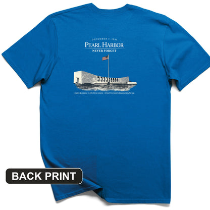 Pearl Harbor - Never Forget Back Print T-Shirt