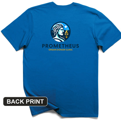 Prometheus Organ Donor Clinic Back Print T-Shirt
