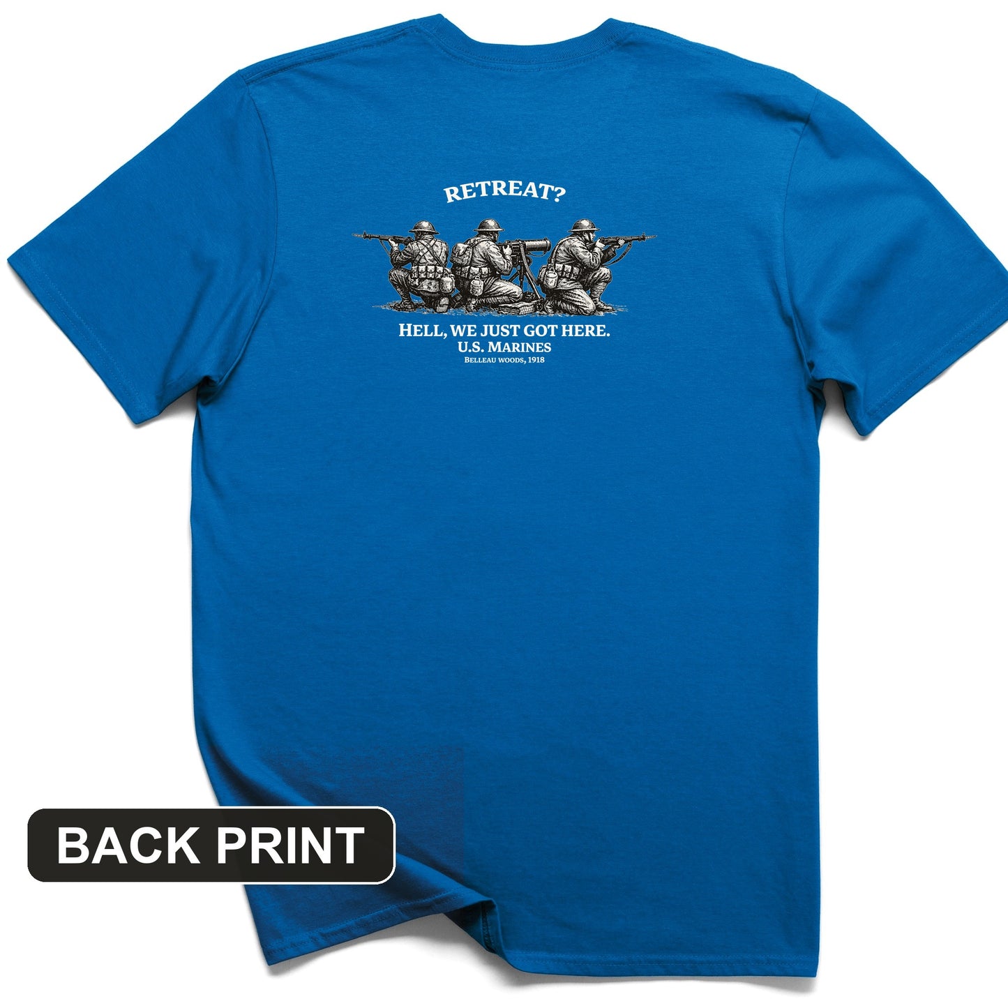 Retreat Hell Back Print T-Shirt