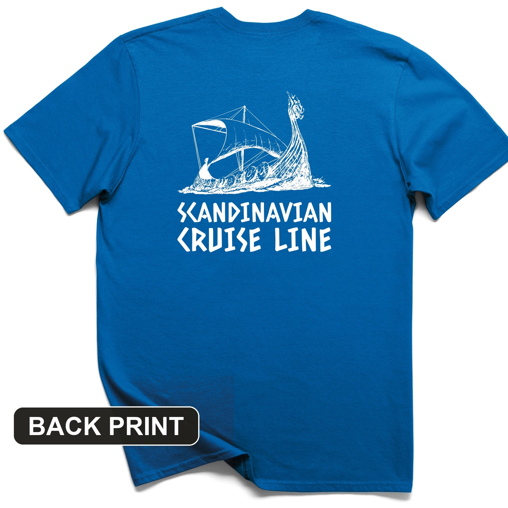 Scandinavian Cruise Line Back Print T-Shirt