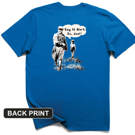 Shoeless Joe Jackson Back Print T-Shirt