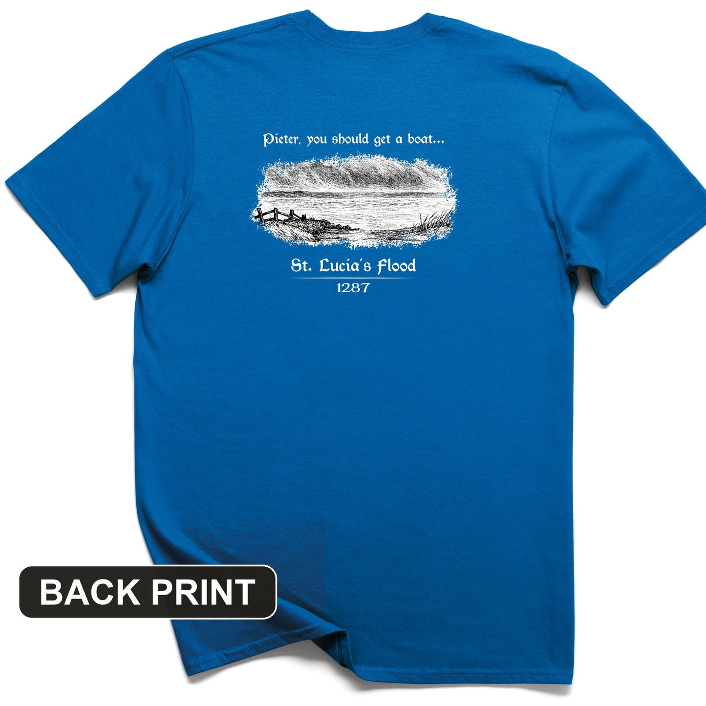St Lucia Flood Back Print T-Shirt