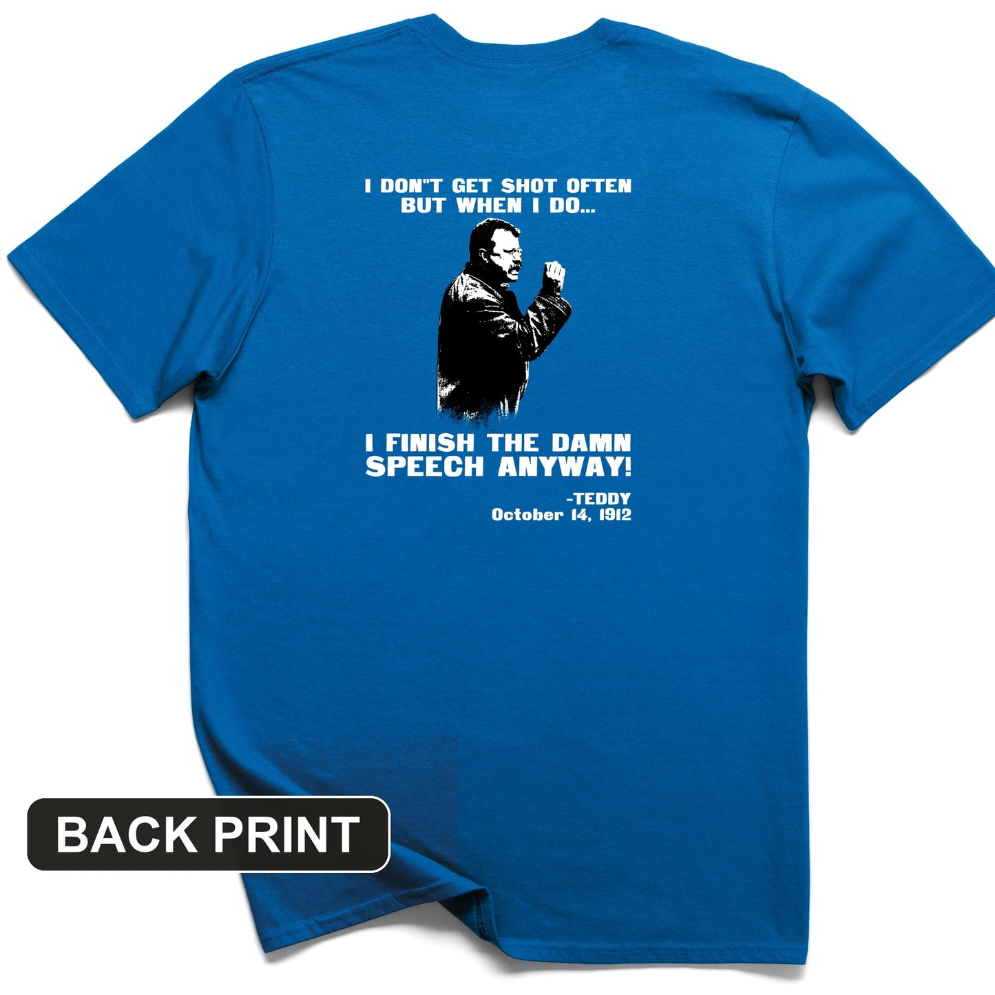 Teddy Speech Back Print T-Shirt