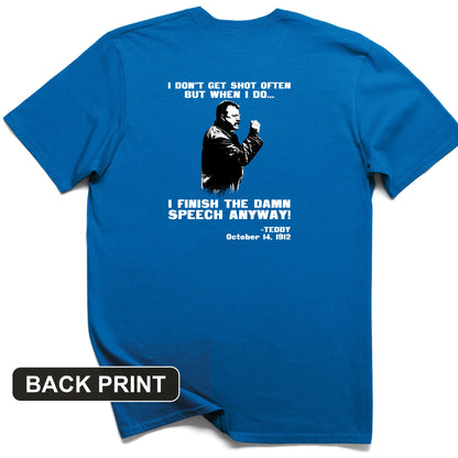 Teddy Speech Back Print T-Shirt