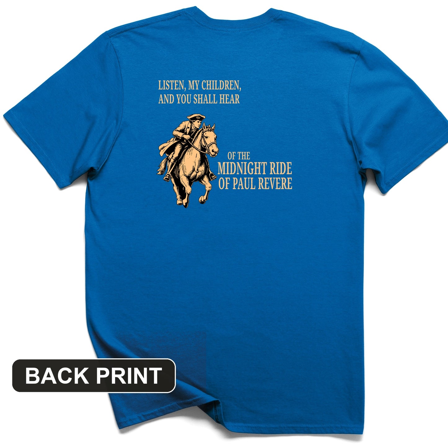 The Midnight Ride Back Print T-Shirt