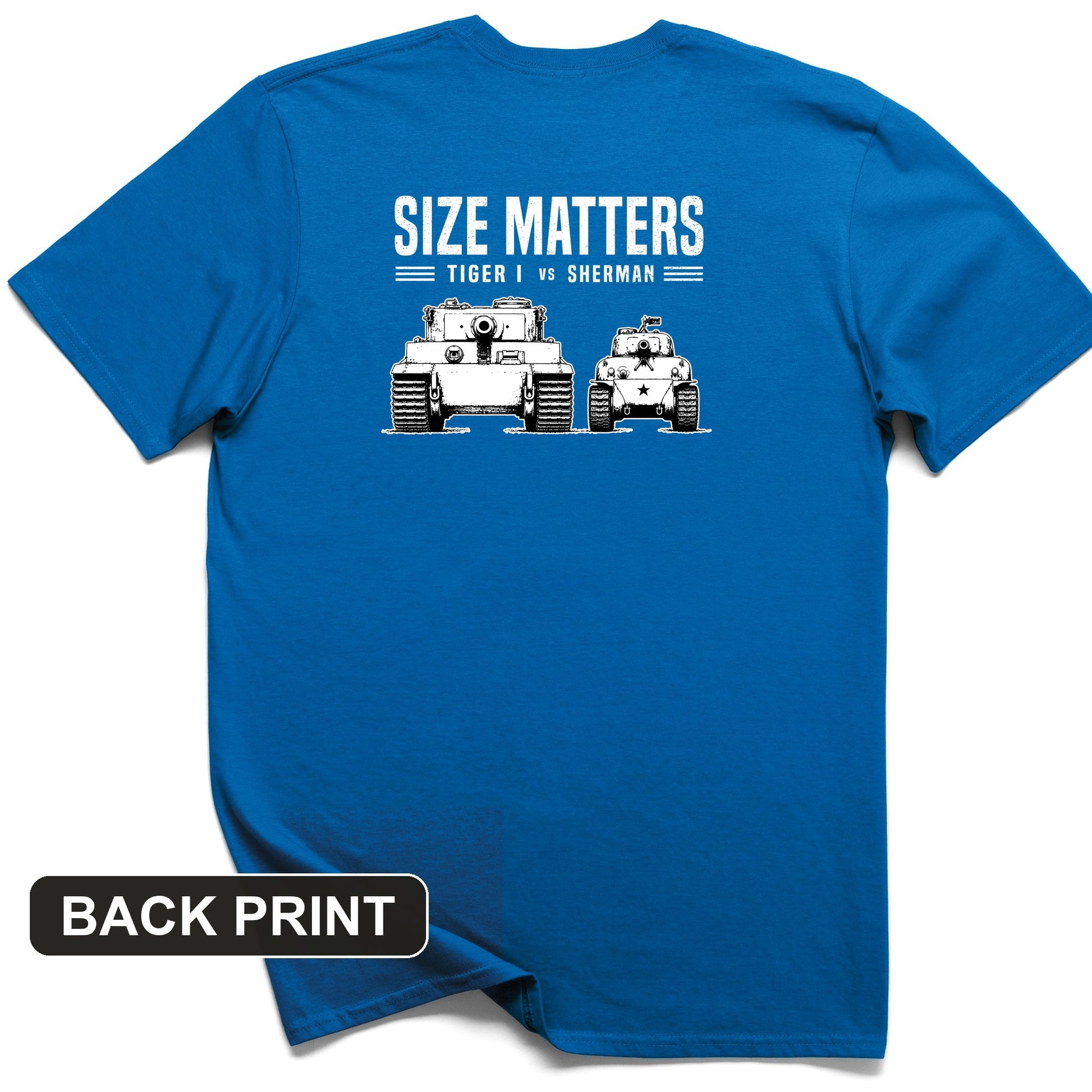 Tiger vs Sherman Back Print T-Shirt