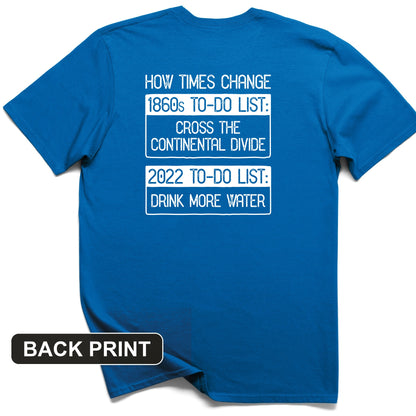 To-Do List Back Print T-Shirt
